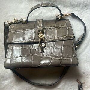 Dooney & Bourke Croco Embossed Leather Satchel